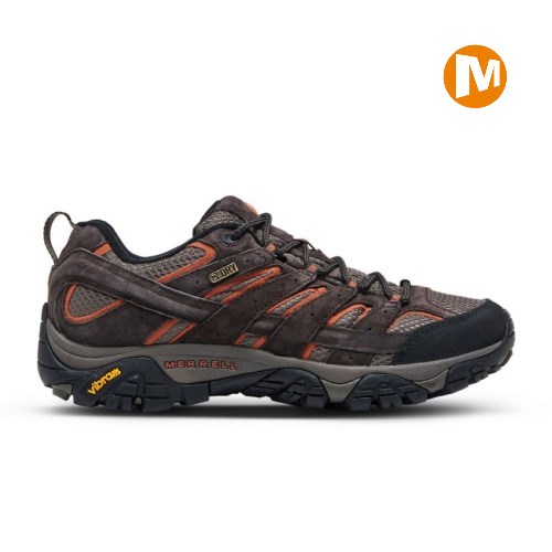 Pánské Trekové Boty Merrell Moab 2 Waterproof Tmavě Hnědé (CZ. EKJQM)